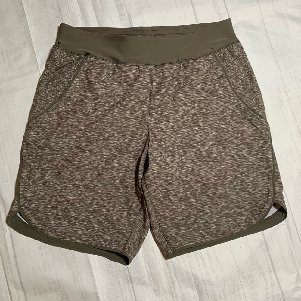 NWOT Lands End Taupe swim trucks/cover up shorts.